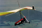 Seconds after take-off with the Wills Wing Ultra Sport 147 - click to enlarge