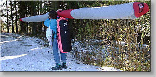 On the way to the launching area