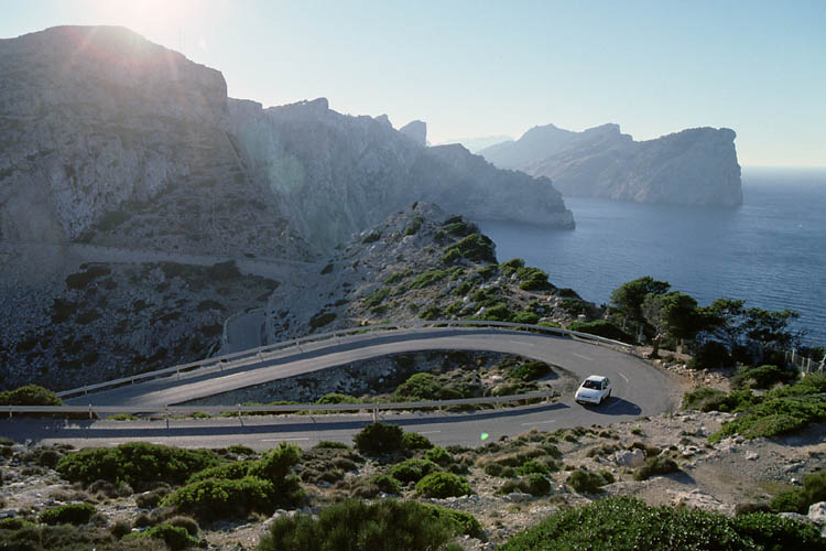 On the road to Cap de Formentor - click to go to next image