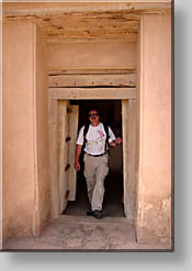 At the entrance of the Great Fort of Jabrin