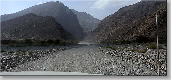 entering Wadi Bani Awf