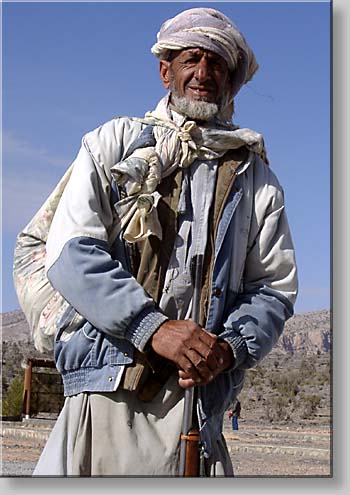 armed gentleman at Jabal Shams
