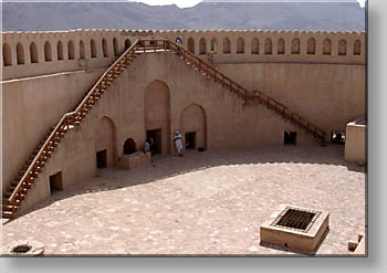 Inside the tower of The Great Fort at Nizwa