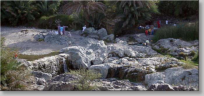 waterfall at Wadi Bani Hani close to Al-Hoqain